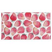 Housse D'oreillers Aquarelle et encre de fraises (devant-Droit)