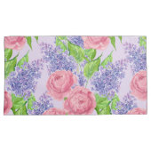 Housse D'oreillers Aquarelle et lilas (devant-Droit)