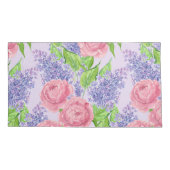 Housse D'oreillers Aquarelle et lilas (Dos-gauche)