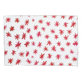 Housse D'oreillers Aquarelle étoilée - rouge (devant-gauche)