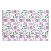Housse D'oreillers Aquarelle féminine jolie rose florale (Dos)