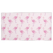 Housse D'oreillers Aquarelle Flamant rose Fabrique Coussin réversible (devant)