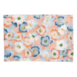 Housse D'oreillers Aquarelle Fleurs minuscules : Motif Vintage