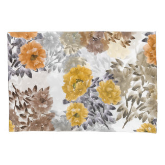 Housse D'oreillers Aquarelle florale de pivoine Arrière - plan blanc