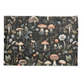 Housse D'oreillers Aquarelle Forêt Verdure Champignons Automne (Dos)