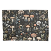 Housse D'oreillers Aquarelle Forêt Verdure Champignons Automne (devant)