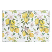 Housse D'oreillers Aquarelle Fruit citron motif floral (Dos-gauche)