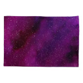Housse D'oreillers Aquarelle Galaxies rose violet (Dos)