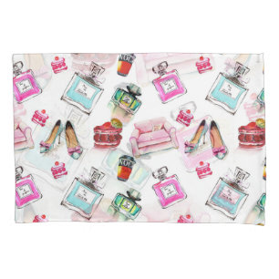 Housse D'oreillers Aquarelle Glamor : Mode Motif sans couture