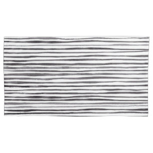 Housse D'oreillers Aquarelle moderne noir et blanc