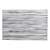 Housse D'oreillers Aquarelle moderne noir et blanc    (Dos)