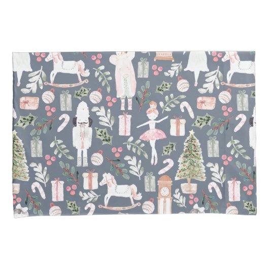 Housse D'oreillers Aquarelle moderne Nutcracker (devant-Droit)