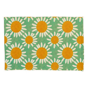 Housse D'oreillers Aquarelle Motif marguerite inspirée