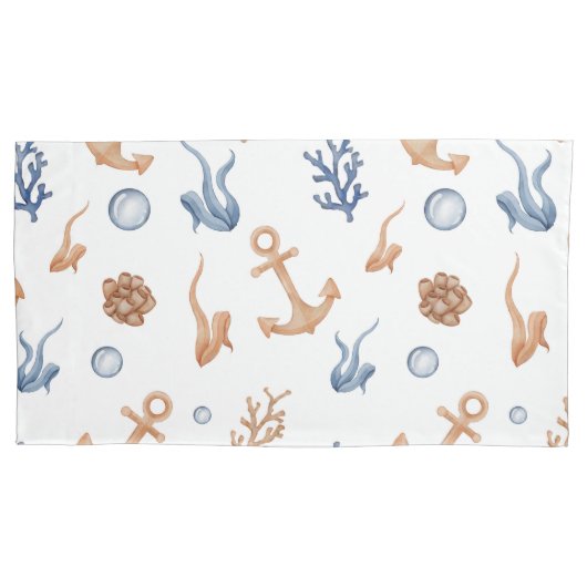 Housse D'oreillers Aquarelle Océan (devant)