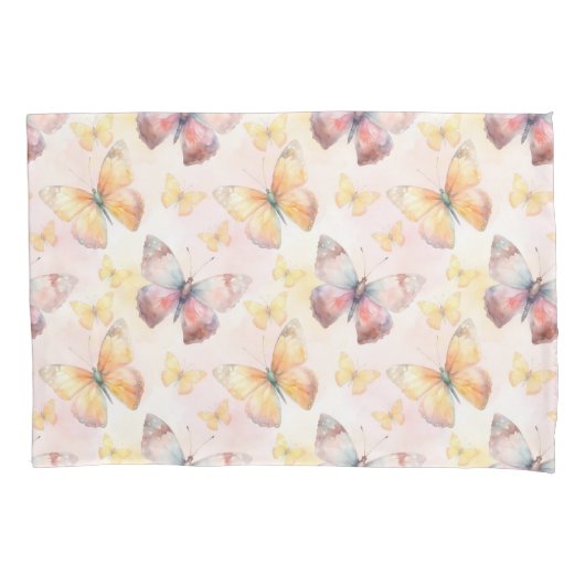 Housse D'oreillers Aquarelle Papillon Whimsy (devant)