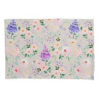 Housse D'oreillers Aquarelle parfaitement pâle Floral