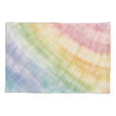 Housse D'oreillers Aquarelle Pastel Rainbow Tie Dye (Dos-gauche)