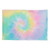 Housse D'oreillers Aquarelle Pastel Rainbow Tie Dye (Dos)