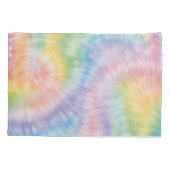 Housse D'oreillers Aquarelle Pastel Rainbow Tie Dye Coussin Coque (Dos-gauche)