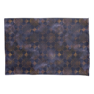 Housse D'oreillers Aquarelle Patina Patina Damask Patte