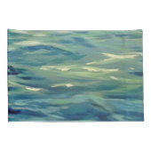 Housse D'oreillers Aquarelle Peinture Des Vagues Océaniques (Dos-Droit)