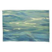 Housse D'oreillers Aquarelle Peinture Des Vagues Océaniques (devant-gauche)