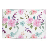 Housse D'oreillers Aquarelle rose (Dos)