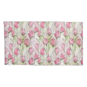 Housse D'oreillers Aquarelle rose pâle (Dos-Droit)