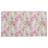 Housse D'oreillers Aquarelle rose pâle (devant-Droit)