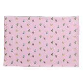 Housse D'oreillers Aquarelle rose papillon Motif esthétique (Dos-gauche)