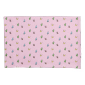 Housse D'oreillers Aquarelle rose papillon Motif esthétique (devant-gauche)