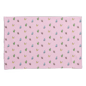 Housse D'oreillers Aquarelle rose papillon Motif esthétique (devant-Droit)