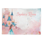 Housse D'oreillers Aquarelle rose princesse (Dos)