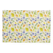 Housse D'oreillers Aquarelle rustique Jardin Floral Botanique (Dos)