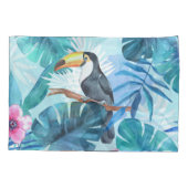 Housse D'oreillers Aquarelle Toucans : Tropical Seamless (Dos)