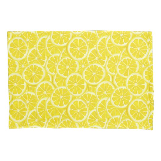 Housse D'oreillers Aquarelles de citron (devant-gauche)