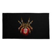 Housse D'oreillers Araignée en vapeur noire (Dos-gauche)