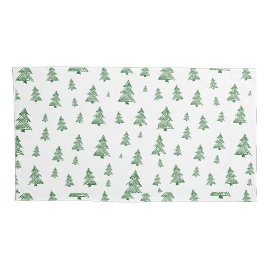 Housse D'oreillers Arbre de Noël (Dos-Droit)