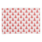 Housse D'oreillers Arbre de Noël Design Motif rouge (devant-Droit)