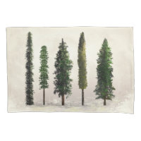 Arbres de la forêt verte vintage rustique boisé