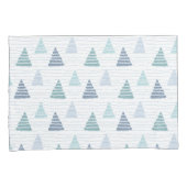 Housse D'oreillers Arbres de Noël avec cordes de perles motif (devant-Droit)