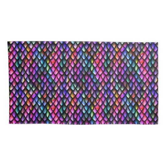 Housse D'oreillers Arc en ciel Dragon Scales Pilotes (Dos-Droit)