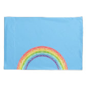 Housse D'oreillers Arc en ciel et ciel bleu (Dos)