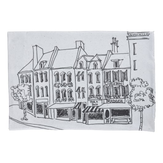 Housse D'oreillers Architecture de Saint-Omer, France (devant-gauche)