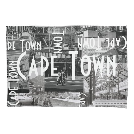 Housse D'oreillers Architecture du Cap Monochrome (devant)