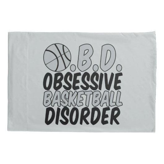 Housse D'oreillers Argent/Noir de basket-ball (Dos)