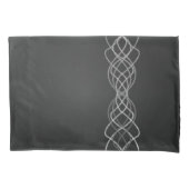 Housse D'oreillers Argentée (devant-gauche)