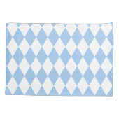 Housse D'oreillers Arlequin Bleu Bébé (Dos-gauche)