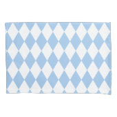 Housse D'oreillers Arlequin Bleu Bébé (devant-gauche)