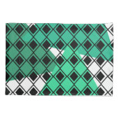 Housse D'oreillers Arlequin Triangle Vert (Dos)